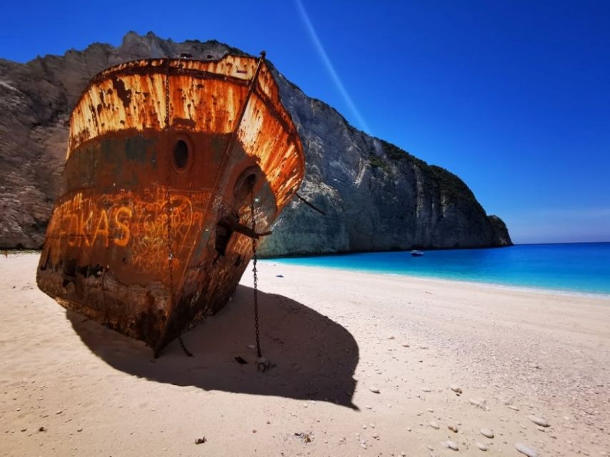 Zakynthos: early morning Shipwreck,Blue Caves and view point - Price and value: is $100 a fair deal?